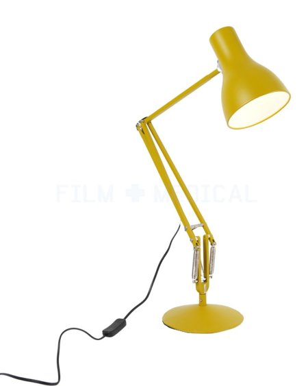 Yellow Angle Poise Lamp With Bulb